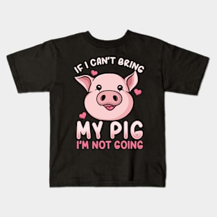 Pig Farmer Kawaii Kids T-Shirt